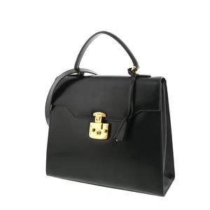 Gucci Lock Bag Lady 2way Black
